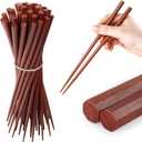 50 Pairs Japanese Wooden Chopsticks Reusable Dishwasher Safe 8 Inch Octagonal Pointy Purple Short Wood Chop Sticks for Janpan Restaurant Home