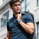 Sport Band Compatible with Apple Watch Band 44mm 45mm 46mm 40mm 42mm 38mm 41mm 49mm, Soft Silicone Waterproof Replacement Strap for iWatch Watch Series 11 10 9 8 7 6 5 4 3 2 1 SE Ultra Women Men (Lake Blue)