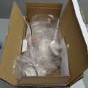 2 Pack Bath Vanity Light Fixture, Modern Indoor Wall Scone Lighting with Opal White Glass Shade, White Gold Wall Lamps