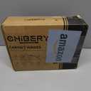 Chibery 50 Pack 1/2" Overlay 3D Soft Close Concealed Hinge for Face Frame Door, Smooth Slow Self Closing Hinges, Satin Nickel, Hidden 105 Open Angle Stainless Steel Hinge for Kitchen Cabinet Door