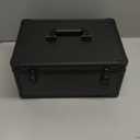 CHENGLIN Makeup Case with Lighted Mirror – Waterproof Travel Train Case, Cosmetic Organizer with Adjustable Dividers, Magnetic LED Mirror, Portable Makeup Suitcase for Women, Black