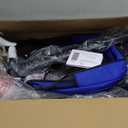 KRIDDO 7-in-1 Tricycle Stroller for Toddlers 18 Months to 5 Years, Adjustable Push Handle, Rotatable Seat, Cup Holder and Retractable Canopy, Folding Baby Trike w/Detachable Guardrail, Footrest, BU (Blue)