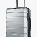 KROSER Hardside Expandable Carry On Luggage with Spinner Wheels & Built-in TSA Lock, Durable Suitcase Rolling Luggage with USB Port, Carry-On 20-Inch, Silver Grey