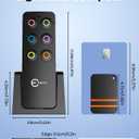 Esky Key Finder Locator with Sound, Stick-on TV Remote Control Finder, Item Locator Tags with 85dB Noise Sound 6 Receivers, Wallet Tracker Key Finders for Finding Keys, Remote Gift Idea