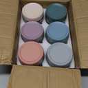 NETANY 6-pack 16 oz Overnight Oats Containers with Lids, Glass jars with Airtight Lids, Wide mouth Mason Salad jars, Glass Food Storage Containers for Snacks Yogurt Spice Sugar