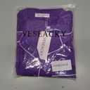 Veseacky Girls Silk Pajamas Short Sleeve Pjs for Kids Satin Two Piece Lounge Sets Sleepwear with Long Pants (Purple,12y) (Purple), Size Mark Not Found