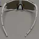 Kids Baseball Polarized Sunglasses: Sports Sunglasses for Boys Girls 3-12 Youth Sun Glasses for Cycling Running (A1-white Frame Blue Lens)