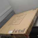 Vrietina Rolling Round Garment Rack, Freestanding Double Space Multi-Purpose Retail Clothing Rack with Wheels and Topper, Heavy Duty Commercial Clothing Organizer for Retail Boutique Bedroom (Gold)