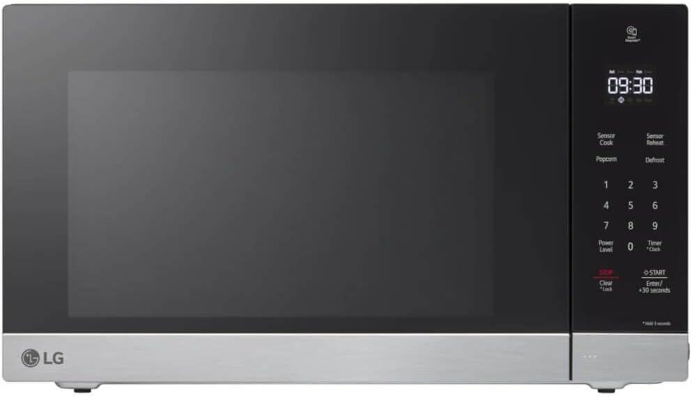 LG Countertop Microwave, 1.5 cu. ft., Stainless Steel, 21.44"x12.13"x16.19", Smart Inverter, Sensor Cooking, 1200 Watts