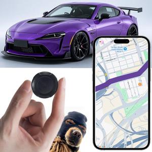 GPS Tracker for Vehicles,Car GPS Tracker Portable Real Time Magnetic GPS Tracking Device, Full Global Coverage Location Tracker for Car,kids,dogs,Trucks/Person. No Subscription Required/No Monthly Fee