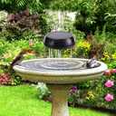 Bird Bath Solar Swing Device, Stainless Steel Bird Bath Bubble Device, Suitable for Garden Ponds, Pool Scenery, Oxygen and Water Enhancers