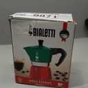 Bialetti - Moka Express Italia Collection: Iconic Stovetop Espresso Maker, Makes Real Italian Coffee, Moka Pot 3 Cups (4.3 Oz - 130 Ml), Aluminium, Colored in Red Green Silver