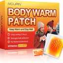 Disposable Hand Warmers & Body Warmers for Cold Weather - MQUPIN 12H Long Lasting Adhesive Heat Patch, Air Activated Portable Heat Pad Sticks to Clothing for Outdoor & Indoor Use (10 Count, 5x4 Inch)