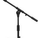 InnoGear Adjustable Desk Microphone Stand, Weighted Base with Soft Grip Twist Clutch, Boom Arm, 3/8/'' and 5/8/'' Threaded Mounts for Blue Yeti and Blue Snowball, Kick Drums, Guitar Amps, Black