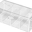 DYNWAVE Card Storage Box Acrylic Card Storage Case Multifunctional Collecting Organize and Store Cardboard Box Dustproof