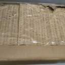 Handwoven Paper Woven Cube Basket Organizer with Handles set of 4 Foldable Storage baskets for Bedroom Living Room Cubby Storage Units for Clothes Books Toys (Natural, 13" L x 13" W x 13" H)