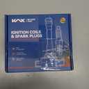 KAX 4-Pack Ignition Coils and Iridium Spark Plug Set for Audi A3 A4 A5 A6 Q5 R8 TT TTS RS4 RS5 allroad, Volkswagen Jetta Passat Tiguan Beetle CC Golf GTI Eos Beetle Golf R, UF575