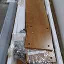 63 Inch Long Console Table for Entryway, Farmhouse Wooden Sofa Table Behind Couch with 3-Tier Storage Shelf, Narrow Entry Accent Table for Living Room, Hallway, Foyer, Natural