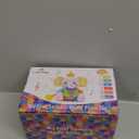 Baby Toys 3-6 Months, Musical Stuffed Elephant Toddler Toy for Newborn Infant 3 6 9 12 Months, Tummy Time Toys Montessori Sensory Toys 0-6 6-12 Months, Crinkle Paper, Mirror Soothing Music Shower Gift