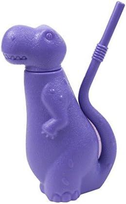 Brite Concepts Dinosaur Shaped Sippy Cup, Plastic, 6-Ounce, Colors Vary (Pack of 6)