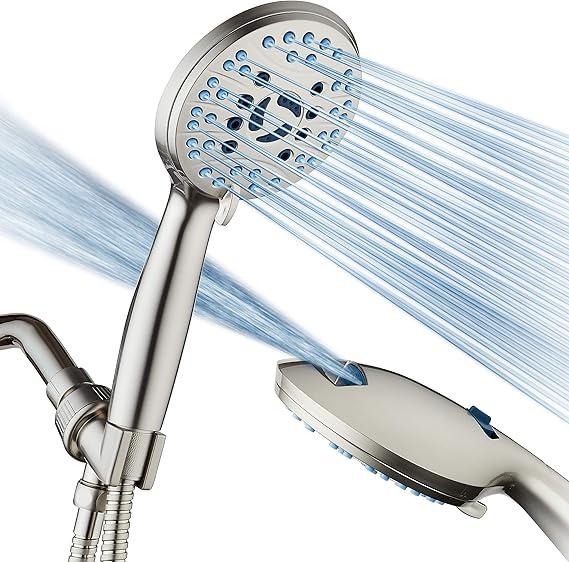 3-Spray Massaging Handheld Showerhead, Chrome - Quantity 1
