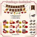 17Pcs Derby Decorations Banner Set Include NO DIY 3Pcs Horse Party Banner 12Pcs Horse Racing Decorations Hanging Swirls and 2Pcs Hanging Garland Decor for Run for The Roses Derby Party Decor Supplies