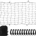 6' x 5' Heavy Duty Bungee Cargo Net Stretches to 12' x 10' -Latex Truck Bed Mesh with 12Pcs Free Adjustable Hooks for The Secure Carrying on Roof Luggage Rack,Cargo Carrier and Pickup Truck Bed