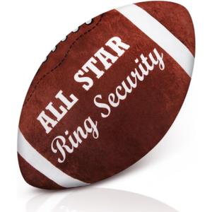 Halloscume 12 Inch All Star Ring Bearer Gift Football Plush Stuffed Fluffy Football Thank You Wedding Gift Will You Be My Ring Bearer Favor for Proposal Wedding Valentine Party