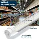 lvsdak T8 Led Bulbs 4 Foot, 5000K 45W 5850LM 24-Pack