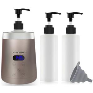 Oil Warmer for Massage, Essential Oil Warmer heater, with Two Lotion Bottle Dispensers, Temperature Adjustable from 86 to 149, Suitable for Salon, Beauty Parlour, Home Massage, Champagne Gold. (1 Fl Oz (Pack of 1))