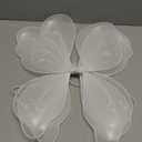 Beistle White Fairy Wings  2 Pack, Small Lightweight Nylon Butterfly Costume Wings with Elastic Straps, Fantasy Cosplay Accessories for Halloween, Fairy Dress-Up Parties and Events, 14.5 x 16