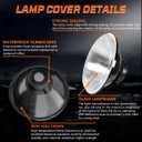 H4/9003 LED Headlight Bulbs + 7 Inch H6024 Glass Round LED Headlight Housing,Halogen Sealed High Low Dual Beam,Original Classic Look Conversion Pair Kit Pair