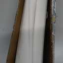 UNISHADES 100% Blackout No Tools No Drill Cordless Roman Shades for Windows, Size 33 3/4" W 60" H (for Windows 34" W 60" H) Blackout - Off-White