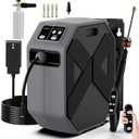 5000PSI Wall Mounted PowerWasher with 4 Quick Connect Nozzles, Foam Cannon for Car, Lane, Patio Cleaning