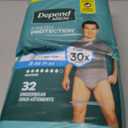 Depend Fresh Protection Adult Diapers, Incontinence Underwear for Men, Disposable, Maximum, Small/Medium, Grey, 32 Count