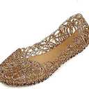 Domucos Womens Sandals Flat Jelly Shoes Slip On Hollow Out Loafers… Size 42