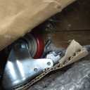 Heavy Duty Stem Caster Wheels Double Bearing PU Castors No Noise Swivel Casters M8-1.25x25mm 4 Packs with Dual Locking (3 Inch,with Brake)