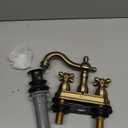 Kingston Brass KB1603AX 4 in. Centerset Bathroom Faucet, Antique Brass,4-Inch Center