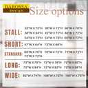 54x78 Inch Stall Shower Curtain/Liner 8G Heavy Duty Clear PEVA, 3 Bottom Magnets, Waterproof, PVC Free, Metal Grommets