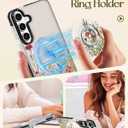 Cute Case for Samsung Galaxy A16 for Women Girls - Funny Wild Floral Design Compatible with Magsafe Magnetic Ring Holder Kickstand Fashion TPU Phone Covers