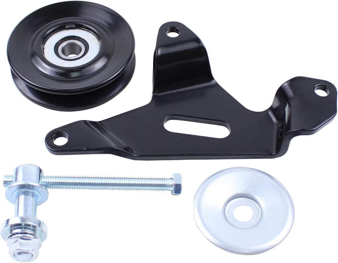 NewYall Belt Idler Pulley and Idler Pulley Bracket for Nissan Frontier 2.4 1998-2004, Xterra 2.4 2000-2004