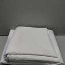 BRILLMAX 6 Pack White Tablecloths 90 x 156 Inch for 8ft Rectangle Tables - 150 GSM Polyester Fabric, Floor Length Drop, Water, Stain & Wrinkle Resistant Cloth Cover for Wedding Reception Banquet