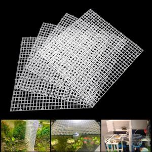 Adjustable Aquarium Fish Tank Divider Filter Bottom Plastic Grid Fish Tank Isolation Board Egg Crate Tray(White, 4pcs 11.8X11.8Inch with 0.35Inch Hole) (4pcs 11.8X11.8Inch with 0.35Inch hole, White)