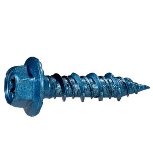 Star Drive Hex Washer Head Masonry Screws, 50 Pieces with Driver Bit & Masonry Drill Bit - 5/16" x 1-1/4" Concrete Masonry Screws, Rust Resistant High Strength