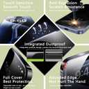 2 Pack Matte Privacy Anti-Spy Screen Protector for for iPhone 16 Pro Max (6.9-Inch),9H Tempered Glass,Anti-Glare,Full Coverage,Anti-Fingerprint,Auto Dust Removal,Bubble-Free