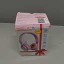 Riwbox WT-7S Kids Bluetooth Headphones Light Up, Foldable Stereo Wireless Headset, with Microphone and Volume Control, Comfortable and Durable, for PC/Tablet/TV/Travel(Purple) (Adjustable To Fit The Head Shape)