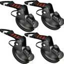 4PCS Heavy Duty Suction Cups Anchor with Hooks, Outdoor Strong Suction Camper Accessories for Camping Tarp Accessory Car Side Awning Trap Tie Down.