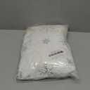 Christmas Tree Skirt 48 inches Faux Fur White Christmas Tree Skirt for Christmas Tree Decorations Winter Holiday Home Christmas Party Ornaments (Silver)