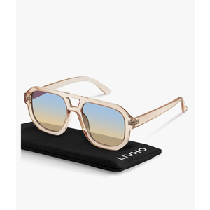 livho Trendy Polarized Square Aviator Sunglasses Women Men Square Eyewear Frame, Retro Sun Glasses for Women Men 2025 Shades