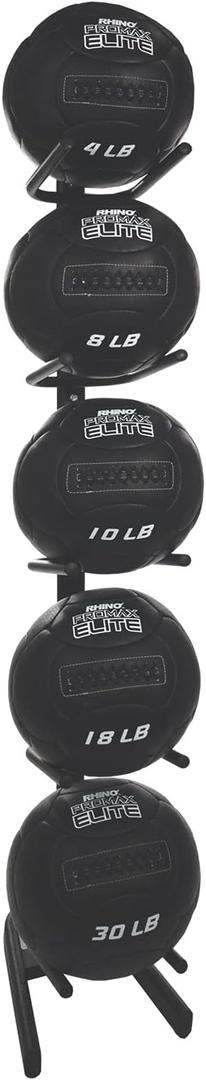 Champion Sports Rhino Promax Wall Balls - Soft Shell Non-Slip Grip for Weightlifting, Plyometrics, Cross Training, & Home Gym